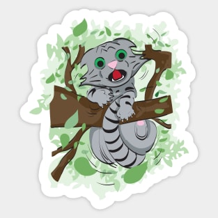 HELP FOR THE CAT Sticker